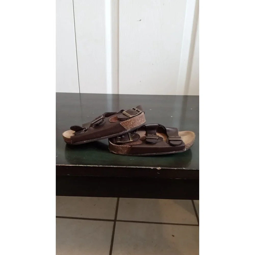 Brown‎ Leather Like Toddler Florida  style sandals